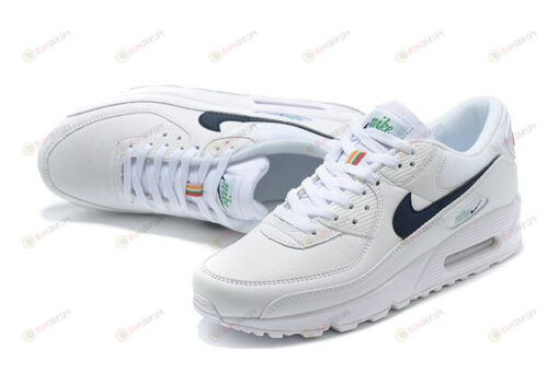 Nike Wmns Air Max 90 'White Racer Blue' Men Shoes Sneakers