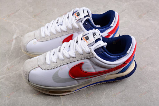 Nike Zoom Cortez SP Sacai White University Red Blue Shoes Sneakers