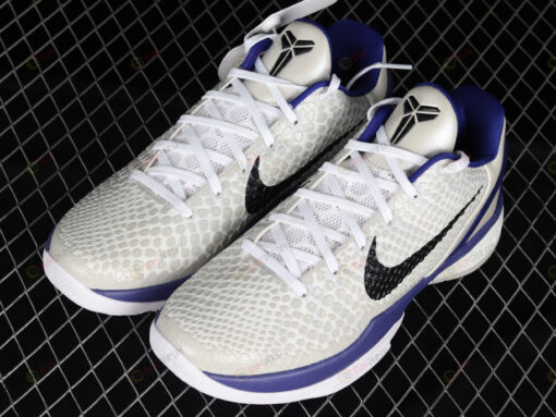 Nike Zoom Kobe VI Protro 6 White Royal Basketball Shoes Black