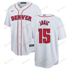 Nikola Joki? 15 Denver Nuggets x Boston Red Sox Baseball Men Jersey - White