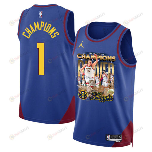 Nikola Joki? Denver Nuggets Superstar 2023 The Final Champions Swingman Jersey - Blue