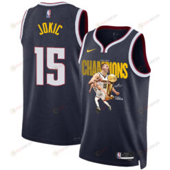 Nikola Joki? Denver Nuggets's Reigning MVP 2023 Champions Swingman Jersey - Black