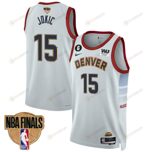 Nikola Jokic 15 Denver Nuggets Final Champions 2023 Swingman Jersey - White