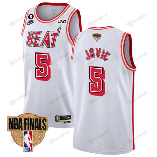 Nikola Jovi? 5 Miami Heat Final Champions 2023 Swingman Jersey - Classic Edition - White