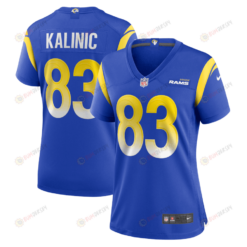 Nikola Kalinic 83 Los Angeles Rams Women's Game Jersey - Royal