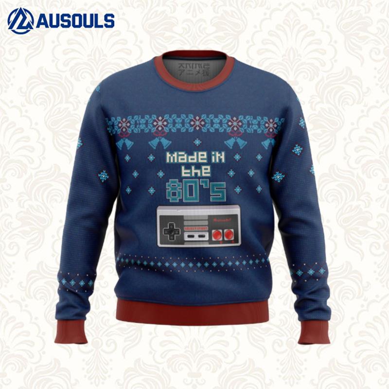 Nintendo made in the 80s Ugly Sweaters For Men Women Unisex
