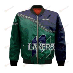 Nipissing Lakers Bomber Jacket 3D Printed Grunge Polynesian Tattoo