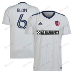 Njabulo Blom 6 St. Louis City SC 2023 The Spirit Kit Men Jersey - Gray