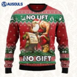 No Lift No Gift Ugly Christmas Sweater All Over Print Ugly Sweaters For Men Women Unisex