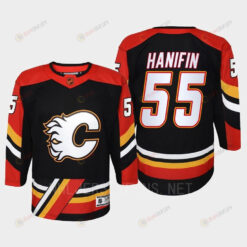 Noah Hanifin 55 Calgary Flames 2022 Special Edition 2.0 Retro Youth Jersey Black