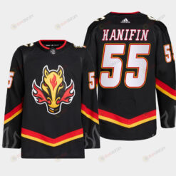 Noah Hanifin 55 Calgary Flames Black Jersey 2022-23 Blasty Alternate Primegreen