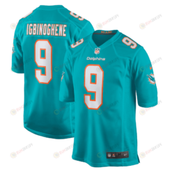 Noah Igbinoghene 9 Miami Dolphins Game Men Jersey - Aqua