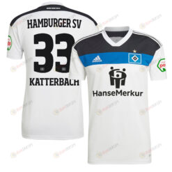 Noah Katterbach 33 Hamburger SV II 2022-23 Home Jersey - White