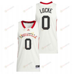 Noah Locke 0 Louisville Cardinals 2022 Basketball Honoring Black Excellence Men Jersey - White