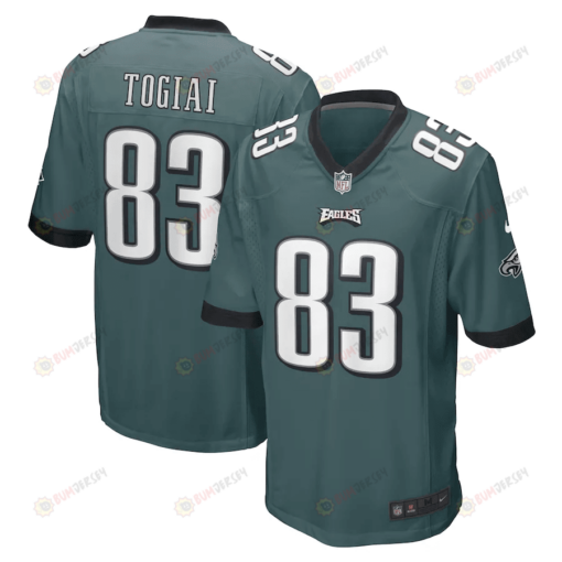 Noah Togiai Philadelphia Eagles Game Player Jersey - Midnight Green