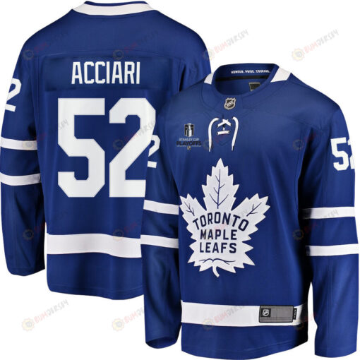 Noel Acciari 52 Toronto Maple Leafs Stanley Cup 2023 Playoffs Patch Home Breakaway Men Jersey - Blue