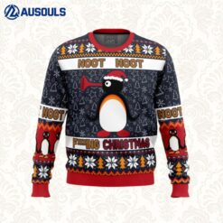 Noot Christmas Pingu Ugly Sweaters For Men Women Unisex
