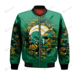 Norfolk State Spartans Bomber Jacket 3D Printed Camouflage Vintage