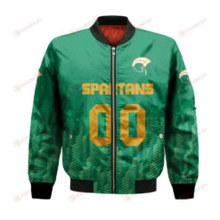 Norfolk State Spartans Bomber Jacket 3D Printed Team Logo Custom Text And Number