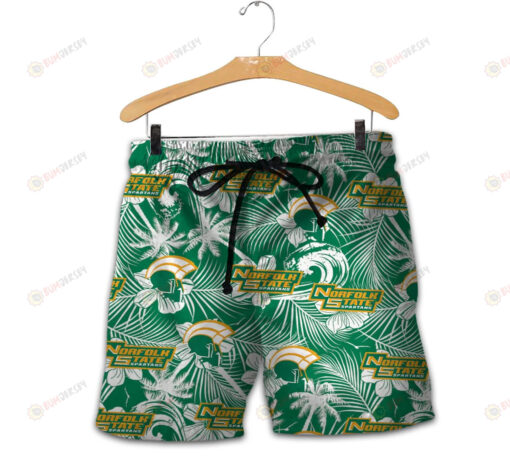 Norfolk State Spartans Men Shorts Tropical Seamless