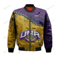 North Alabama Lions Bomber Jacket 3D Printed Grunge Polynesian Tattoo