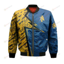 North Carolina A_T Aggies Bomber Jacket 3D Printed Abstract Pattern Sport