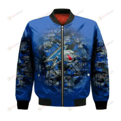 North Carolina Asheville Bulldogs Bomber Jacket 3D Printed Camouflage Vintage