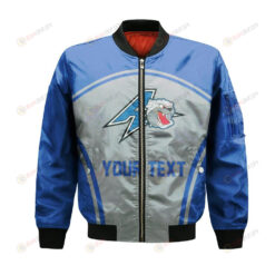 North Carolina Asheville Bulldogs Bomber Jacket 3D Printed Custom Text And Number Curve Style Sport