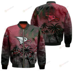 North Carolina Central Eagles Bomber Jacket 3D Printed Coconut Tree Tropical Grunge