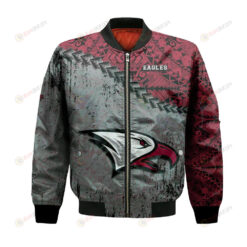 North Carolina Central Eagles Bomber Jacket 3D Printed Grunge Polynesian Tattoo