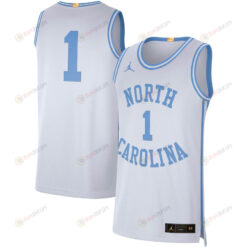 North Carolina Tar Heels 1 Retro Limited Men Jersey - White