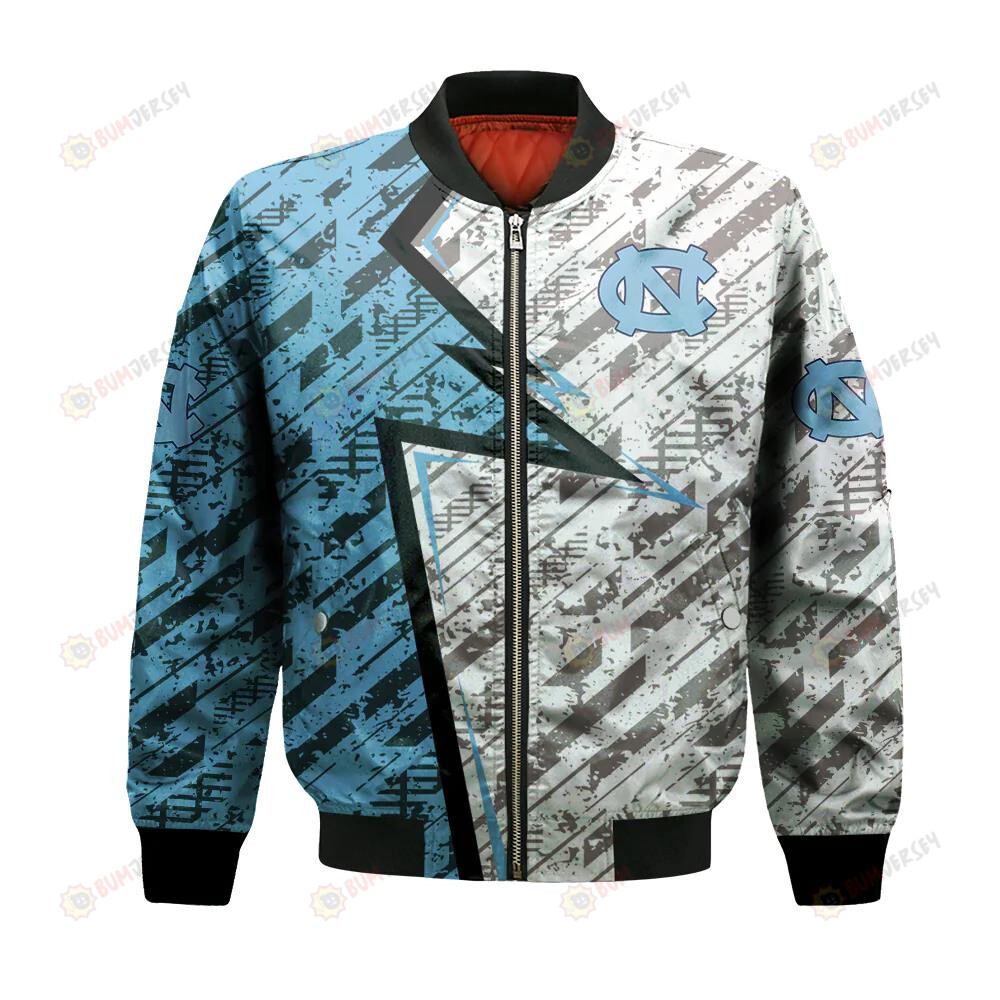 North Carolina Tar Heels Bomber Jacket 3D Printed Abstract Pattern Sport