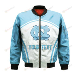North Carolina Tar Heels Bomber Jacket 3D Printed Custom Text And Number Curve Style Sport