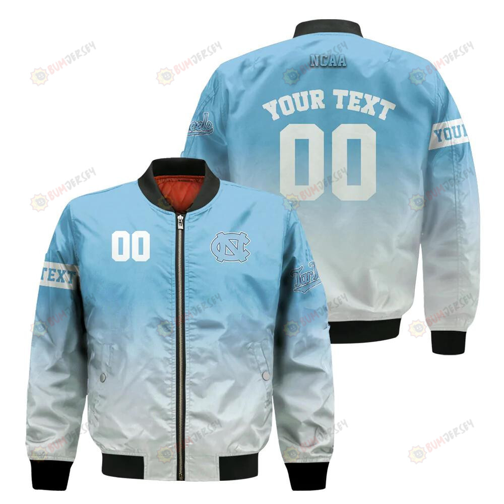 North Carolina Tar Heels Fadded Bomber Jacket 3D Printed