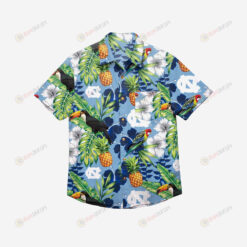 North Carolina Tar Heels Floral Button Up Hawaiian Shirt