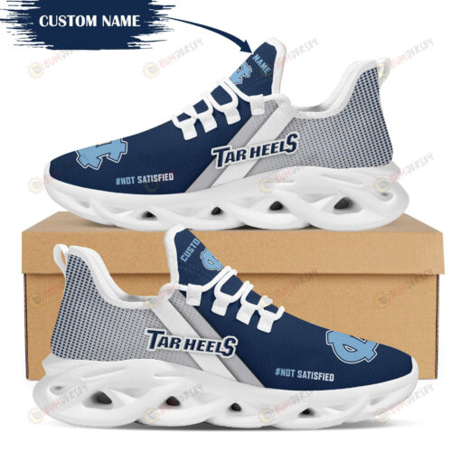 North Carolina Tar Heels Logo Custom Name Pattern 3D Max Soul Sneaker Shoes