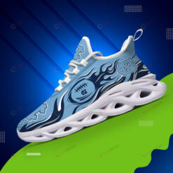 North Carolina Tar Heels Logo Fireball Pattern 3D Max Soul Sneaker Shoes