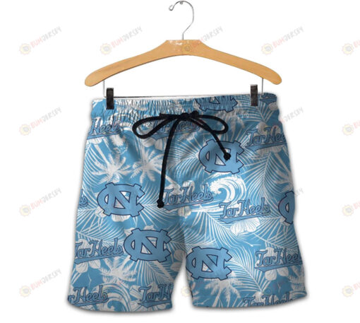 North Carolina Tar Heels Men Shorts Tropical Seamless