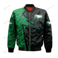 North Dakota Fighting Hawks Bomber Jacket 3D Printed Abstract Pattern Sport