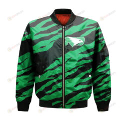 North Dakota Fighting Hawks Bomber Jacket 3D Printed Sport Style Team Logo Pattern