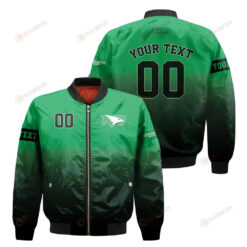 North Dakota Fighting Hawks Fadded Bomber Jacket 3D Printed