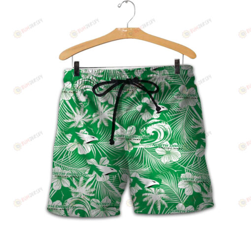 North Dakota Fighting Hawks Men Shorts Tropical Seamless