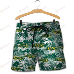 North Dakota State Bison Men Shorts Tropical Seamless