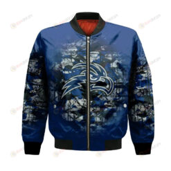 North Florida Ospreys Bomber Jacket 3D Printed Camouflage Vintage