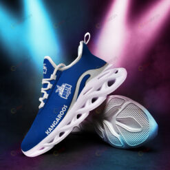 North Melbourne Kangaroos Logo Pattern 3D Max Soul Sneaker Shoes In Blue