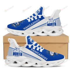 North Melbourne Kangaroos Logo Torn Pattern 3D Max Soul Sneaker Shoes