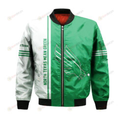 North Texas Mean Green Bomber Jacket 3D Printed Half Style