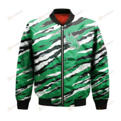 North Texas Mean Green Bomber Jacket 3D Printed Sport Style Team Logo Pattern