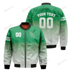 North Texas Mean Green Fadded Bomber Jacket 3D Printed