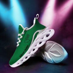 North Texas Mean Green Logo Pattern 3D Max Soul Sneaker Shoes In Green